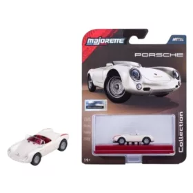 Majorette Collection 2026 fém kisautó 2. széria – 1955 Porsche 550 Spyder (1:64, fehér)