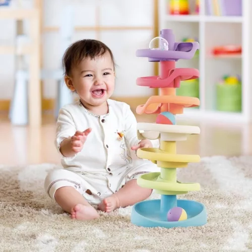 Quercetti Play Eco+ Spirál Torony Evo golyópálya