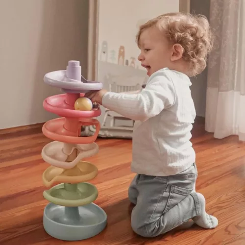 Quercetti Play Eco+ Spirál Torony Evo golyópálya