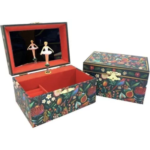 Zenélő ékszerdoboz tükörrel – Tavasz