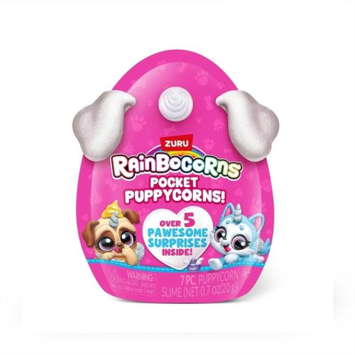 Zuru Rainbocorns - Pocket Puppycorn kisméretű meglepetés tojás játékfigurával (1 db)