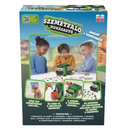 Szemétfaló kukásautó társasjáték
