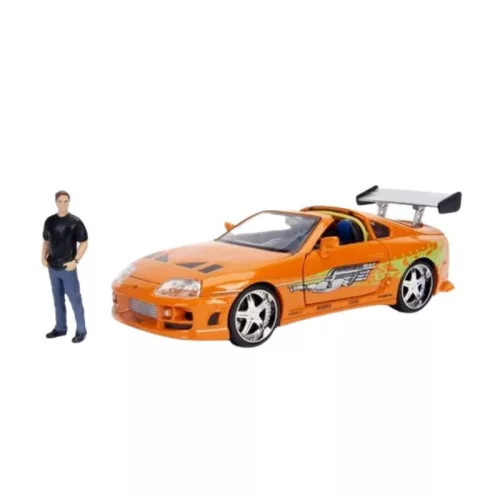 Jada Toys Fast & Furious modellautó figurával – Brian's Toyota Supra (1:24)