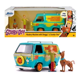 Jada Toys Scooby-Doo Mystery Machine modellautó figurákkal – rejtély-járgány Bozonttal és Scooby-Doo-val (1:24)