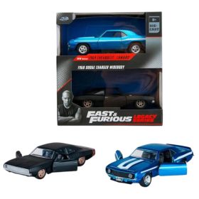 Jada Toys Fast & Furious Legacy Series Twin Pack – 1969 Chevrolet Camaro és 1968 Dodge Charger Widebody kisautók (1:32)