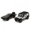 Jada Toys Fast & Furious Twin Pack 1:32 kisautók – Jeep Wrangler és Dom's Dodge Charger R/T
