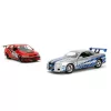 Jada Toys Fast & Furious Twin Pack 1:32 kisautók – 2006 Mitsubishi Lancer Evo IX és Brian's 2002 Nissan Skyline GT-R R34