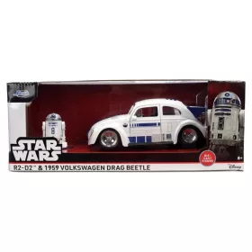 Jada Toys Star Wars R2-D2 1959 Volkswagen Drag Beetle fém autómodell és figura – 1:24