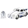 Jada Toys Star Wars R2-D2 1959 Volkswagen Drag Beetle fém autómodell és figura – 1:24