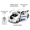Jada Toys Star Wars R2-D2 1959 Volkswagen Drag Beetle fém autómodell és figura – 1:24