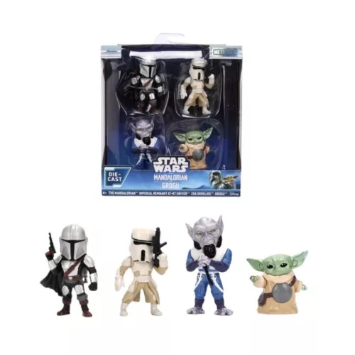 Jada Toys Star Wars The Mandalorian & Grogu MetalFigs fém minifigura szett – 4 db, Wave 2