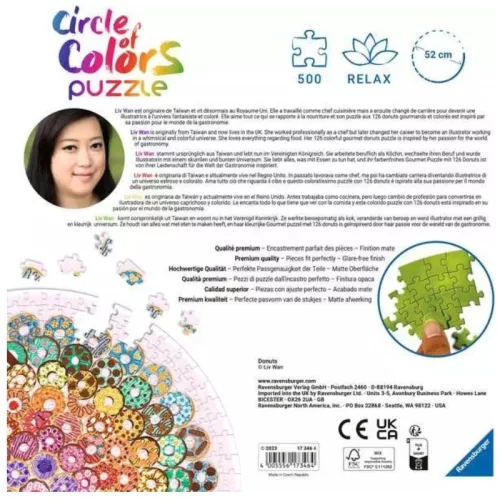 Ravensburger 17346 puzzle kör – Fánkok (500 db)