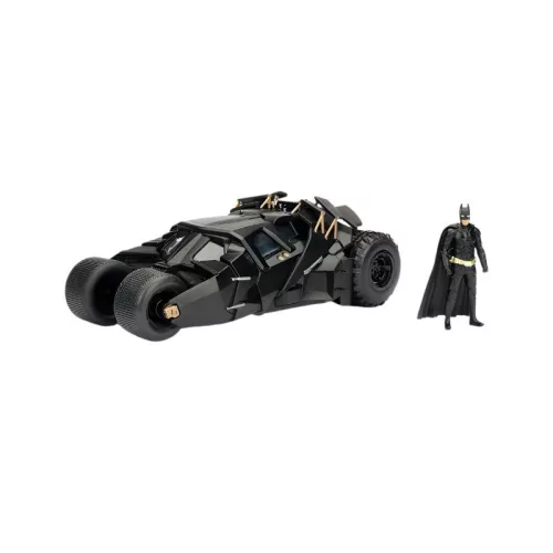 Jada Toys Batman The Dark Knight fém autómodell – Sötét lovag Batmobil és Batman játékfigura 1:24 – Batman
