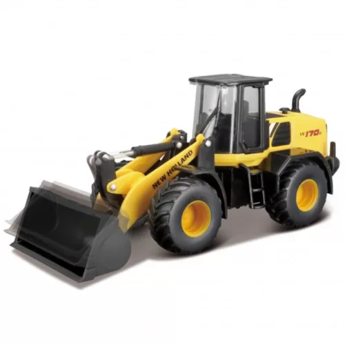 Bburago New Holland W170D homlokrakodó munkagép 1:50 méretarányban
