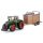 Bburago Fendt 1050 Vario traktor szállító utánfutóval (10 cm)