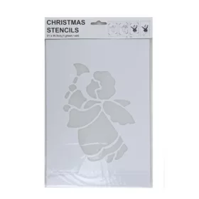 Karácsonyi stencil sablon – Trombitáló angyal