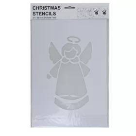 Karácsonyi stencil sablon – Hóangyal
