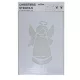 Karácsonyi stencil sablon – Hóangyal
