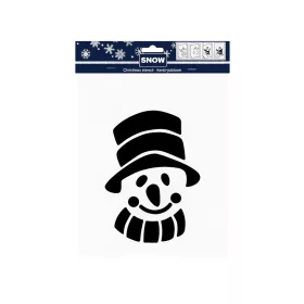 Karácsonyi stencil sablon – Hóemberfej