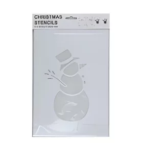 Karácsonyi stencil sablon – Hóember