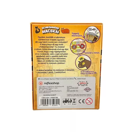 Schrödinger macskái társasjáték