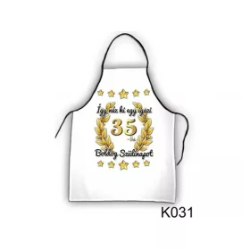 Boldog 35. Szülinapot - kötény