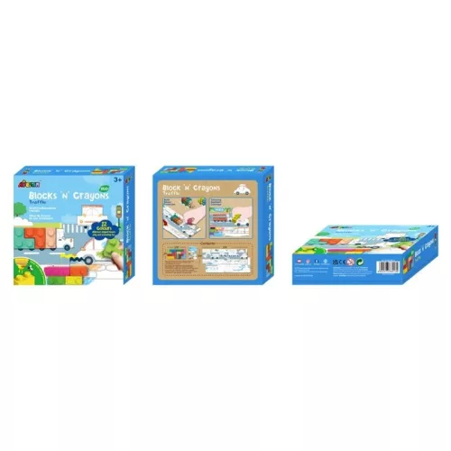 Avenir Építs és rajzolj fejlesztő kreatív készlet – Közlekedés