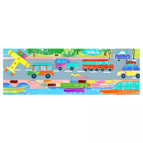 Avenir Építs és rajzolj fejlesztő kreatív készlet – Közlekedés