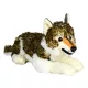 Fekvő farkas plüss figura (28 cm)