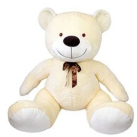 Óriás krémsz­ínű plüssmaci – 100/150 cm