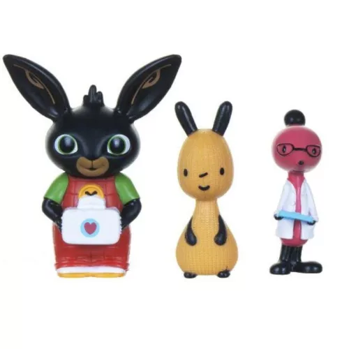 Bing és barátai 3 db-os figura szett - Bing, Flop és Dr. Molly