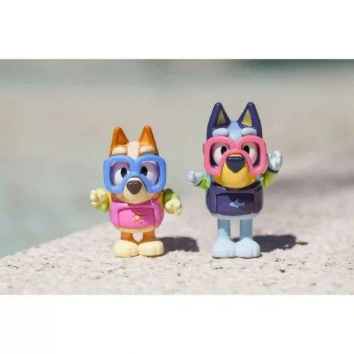 Bluey játékfigura szett – Medence party duplacsomag