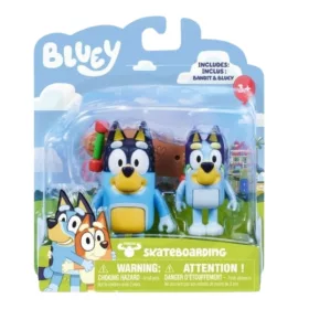 Bluey játékfigura szett – Gördeszka duplacsomag
