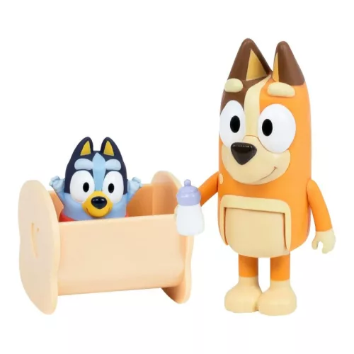 Bluey játékfigura szett – Baby Bluey és Szimat duplacsomag