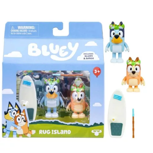 Bluey figura dupla csomag – szőnyegsziget