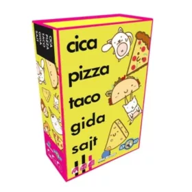 Cica, pizza, taco, gida, sajt kártyajáték