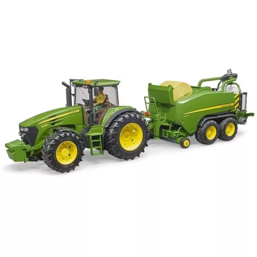 Bruder 02032 John Deere C441R bálázó utánfutó
