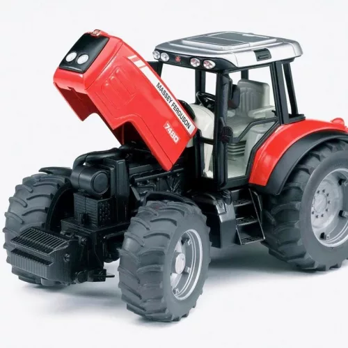 Bruder 02045 Massey Ferguson 7480 traktor pótkocsival