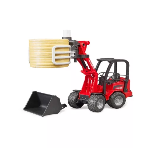 Bruder 02192 Schaffer rakodó bálafogóval