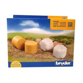 Bruder 02345 kerek szénabála bálacsomgoló traktorokhoz – 4 db