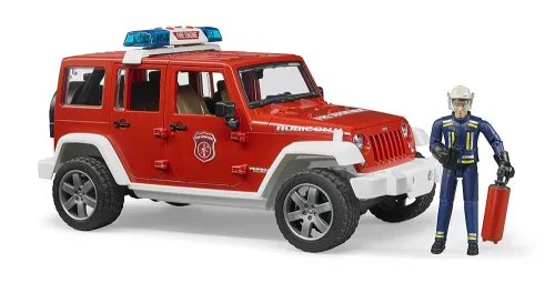 Bruder 02528 Jeep Wrangler Unlimited Rubicon tűzoltóautó tűzoltóval