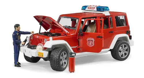 Bruder 02528 Jeep Wrangler Unlimited Rubicon tűzoltóautó tűzoltóval