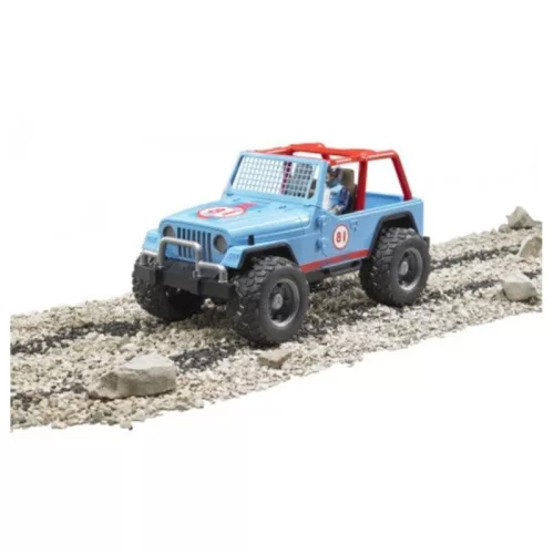 Bruder 02541 Jeep Cross country versenyautó versenyzővel