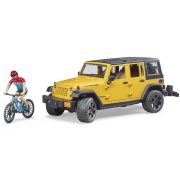 Bruder 02543 Jeep Wrangler Rubicon kerékpáros figurával