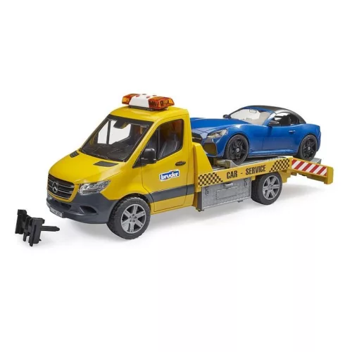 Bruder 02675 Mercedes-Benz Sprinter autószállító furgon Roadster sportautóval