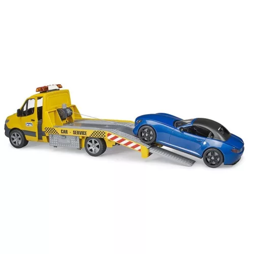 Bruder 02675 Mercedes-Benz Sprinter autószállító furgon Roadster sportautóval