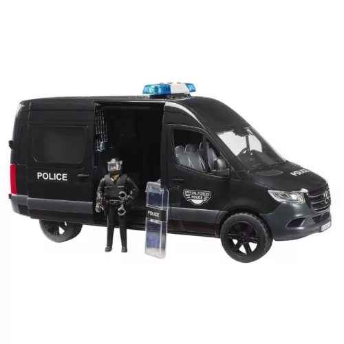 Bruder 02685 MB Sprinter rendőrségi különleges egység rendőrrel