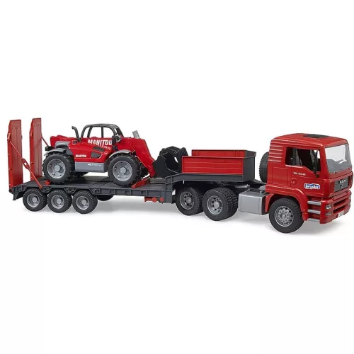 Bruder 02774 MAN TGA tréler Manitou rakodóval