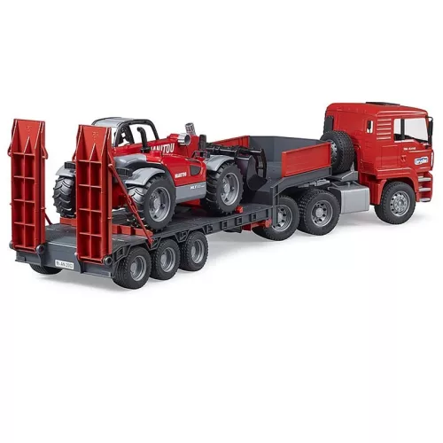 Bruder 02774 MAN TGA tréler Manitou rakodóval