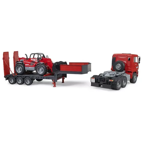 Bruder 02774 MAN TGA tréler Manitou rakodóval
